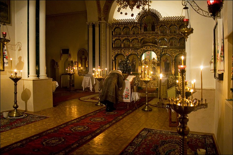Christmas in the Orthodox church. Makarov city near Kiev