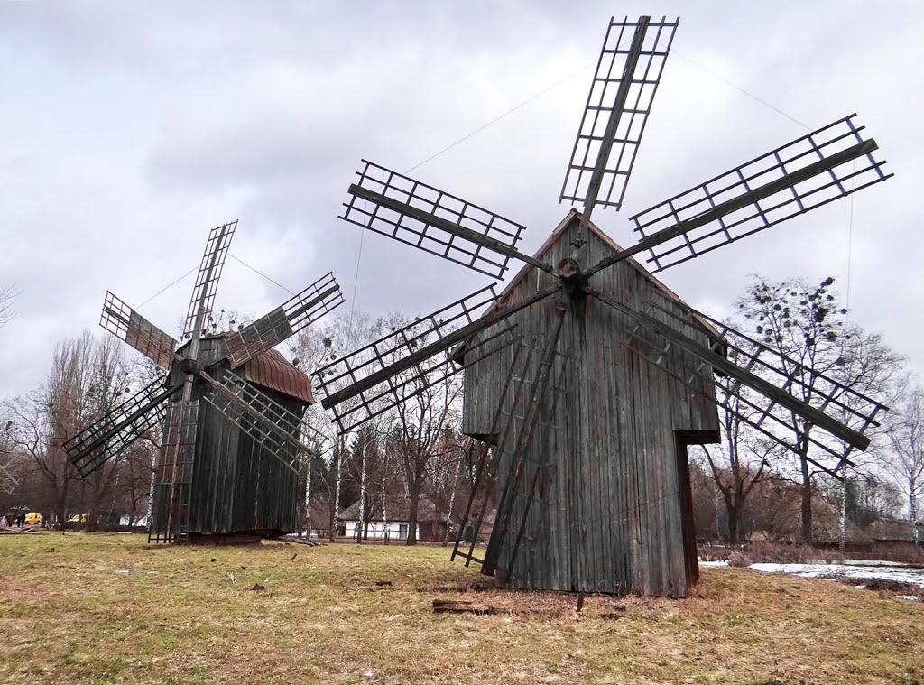 Переяслав - вітряки, ветряные мельницы, Pereyaslav - windmills