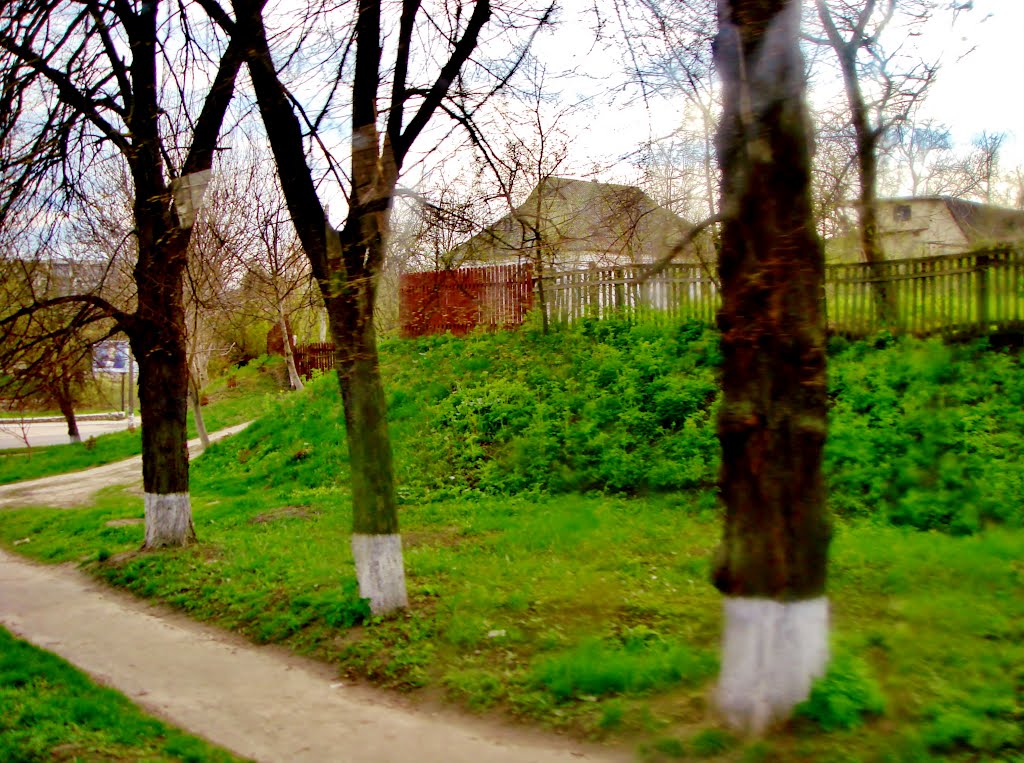 23.04.2012 17:24  Дорога Р04. Тротуары на Белоцерковской улице.