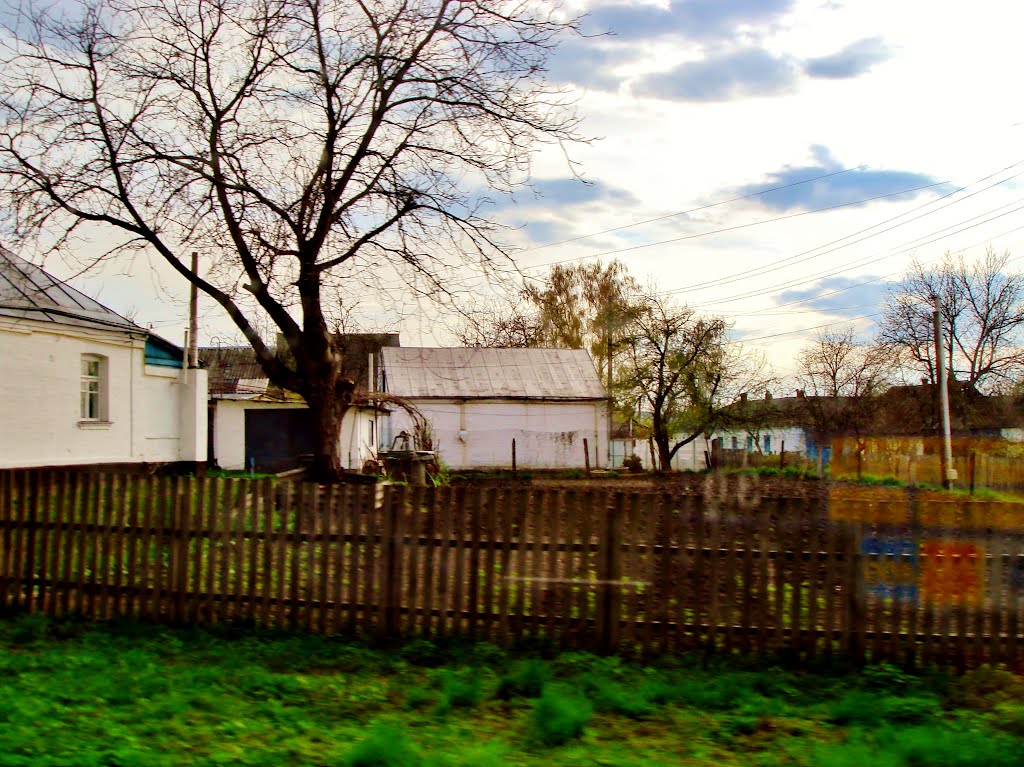 23.04.2012 17:28  Дорога Р04. Улица Розы Люксембург. Дома частной постройки.