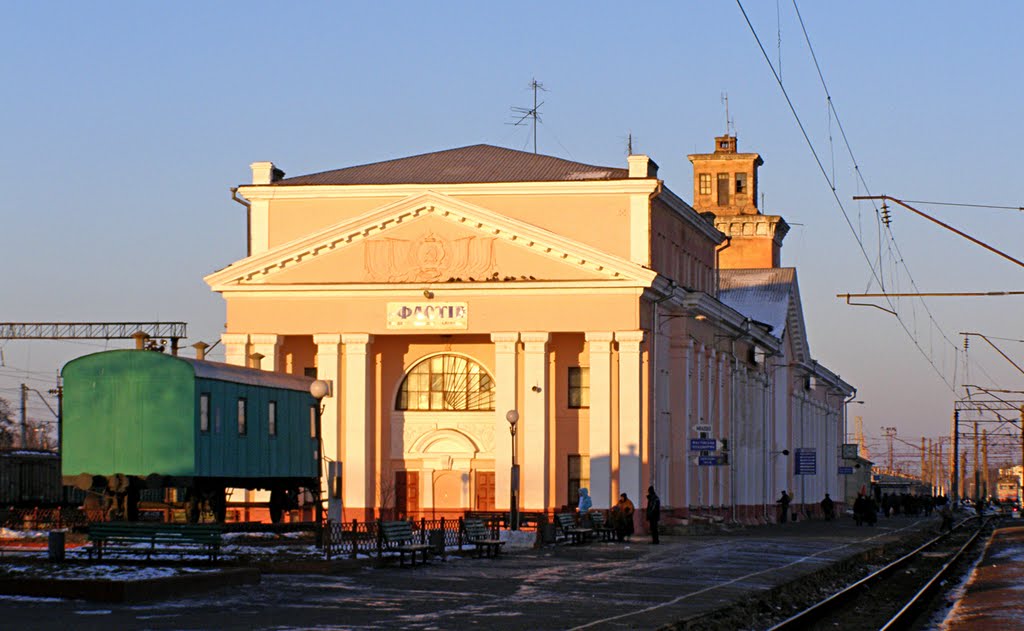 Вокзал станції Фастів, 12.01.2008