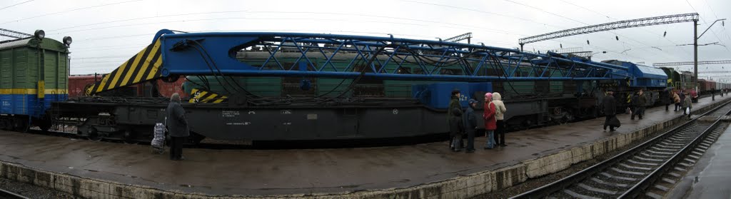 recovery train on Fastov station