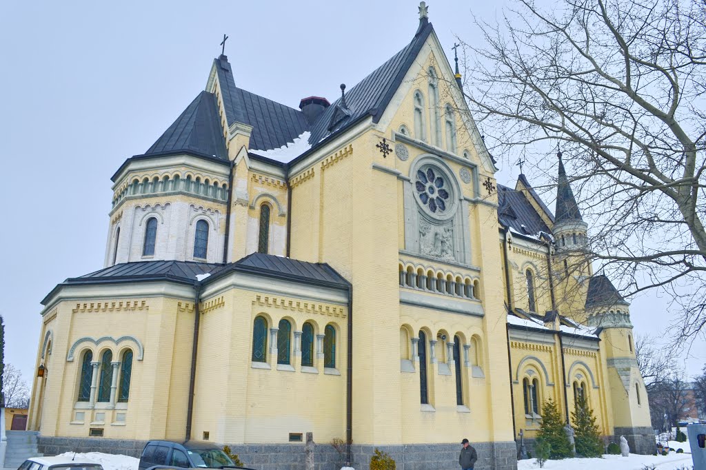 Фастов. Крестовоздвиженский костел 1903-11г. Неоготика / Fastow. Holy Cross Catholic Church 1903-11g. gothic