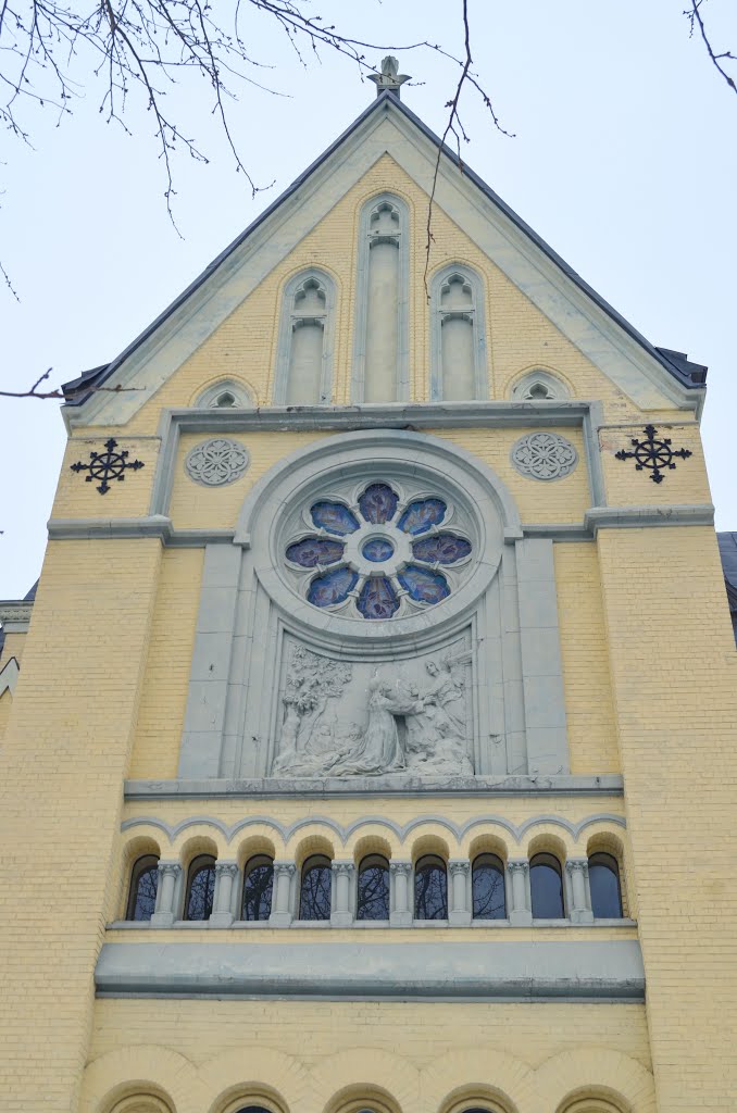 Фастов. Крестовоздвиженский костел 1903-11г. Неоготика / Fastow. Holy Cross Catholic Church 1903-11g. gothic