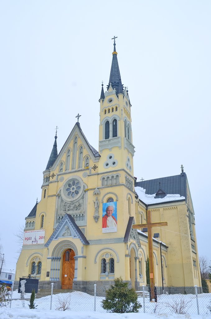 Фастов. Крестовоздвиженский костел 1903-11г. Неоготика / Fastow. Holy Cross Catholic Church 1903-11g. gothic