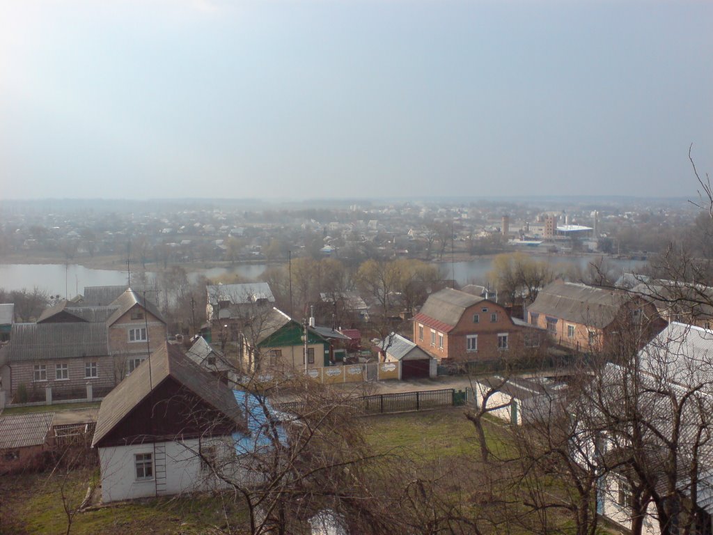 Вид на реку и город сверху 2