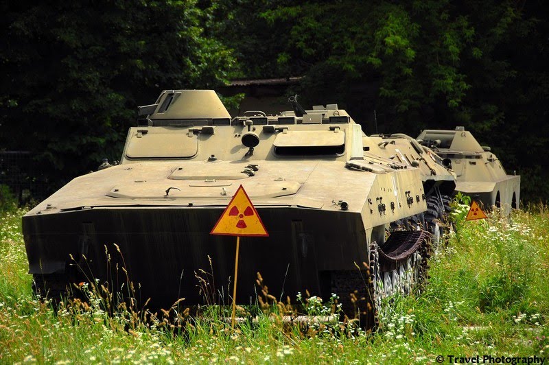 Contaminated vehicles were left behind after the nuclear catastrophe - Chernobyl - Ukraine