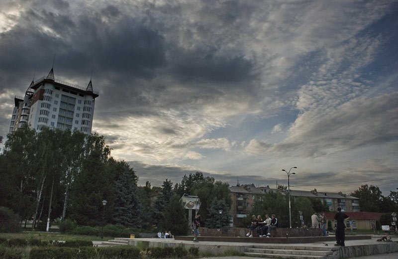 Vyshhorod, central square
