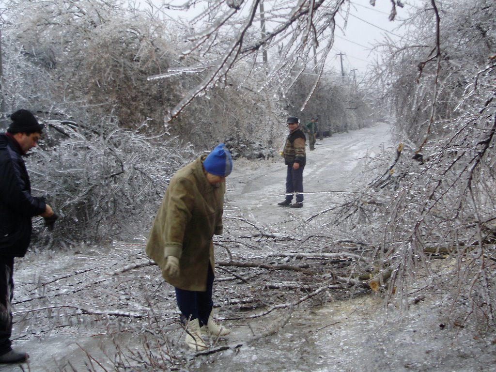 Ул.Чернышевского во время облединения 2008 год