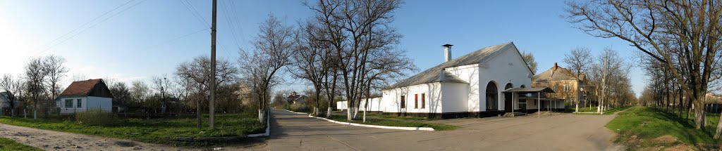 Панорама. Багерово. Церковь - магазин - ДК