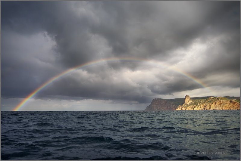Радуга в море - Rainbow at sea
