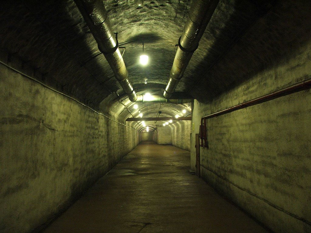The underground submarine repair facility in Balaclava