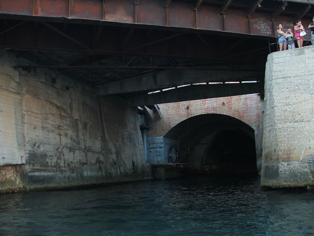 Exit from the underground submarine repair facility in Balaclava