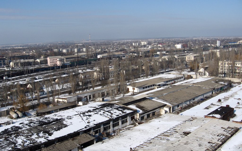Джанкой с высоты 60м