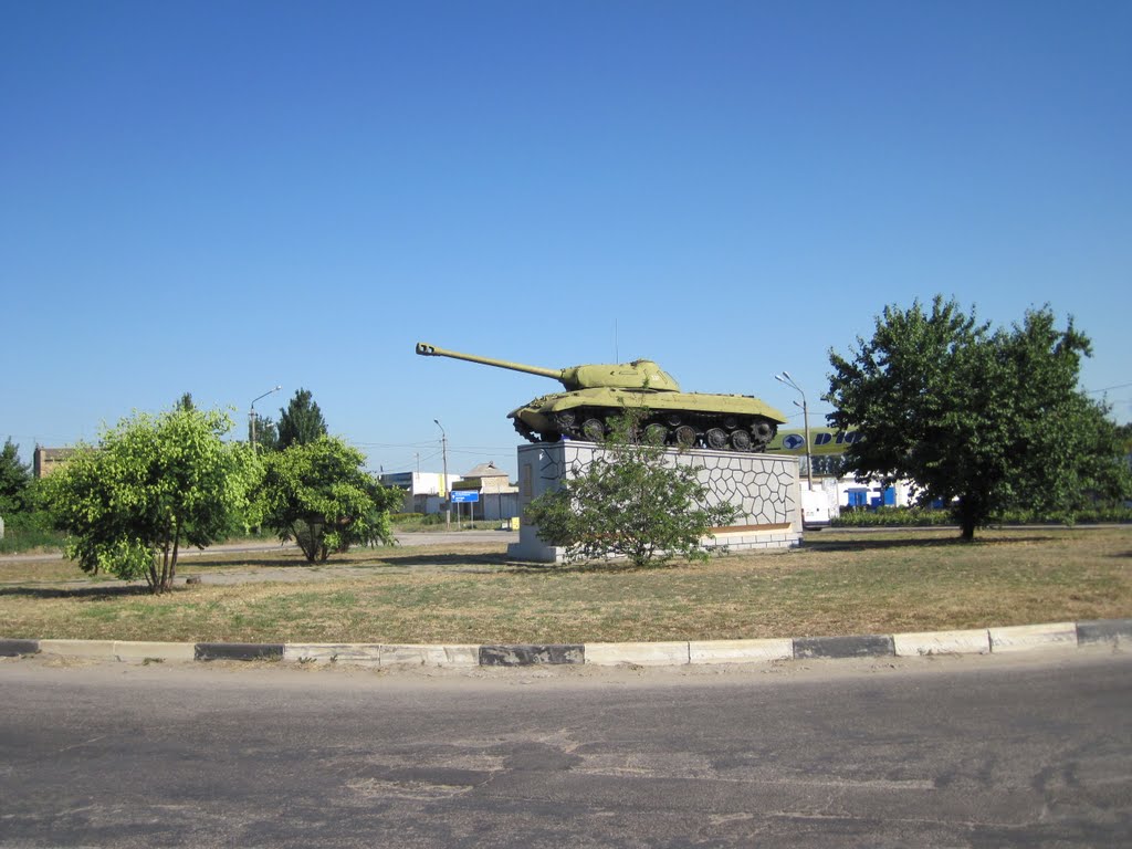 Tank Josif Stalin III. v Dzhankoi