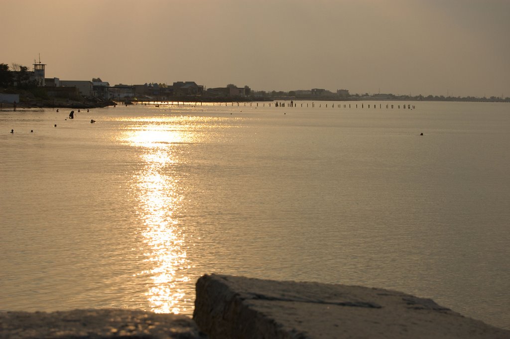 Sunlight in the sea of Evpatoria