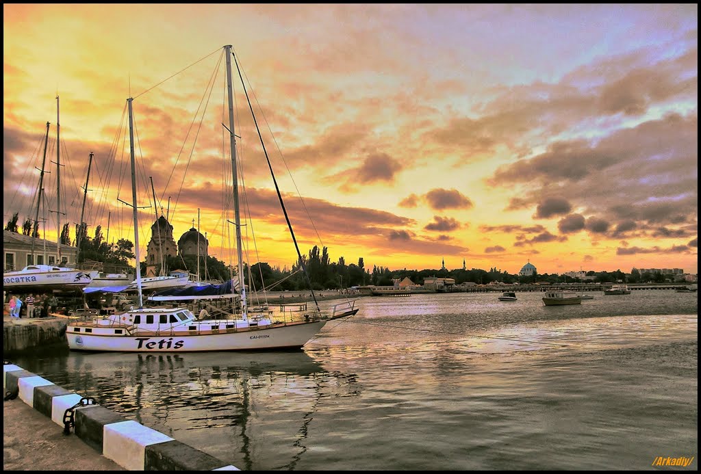 Golden sky