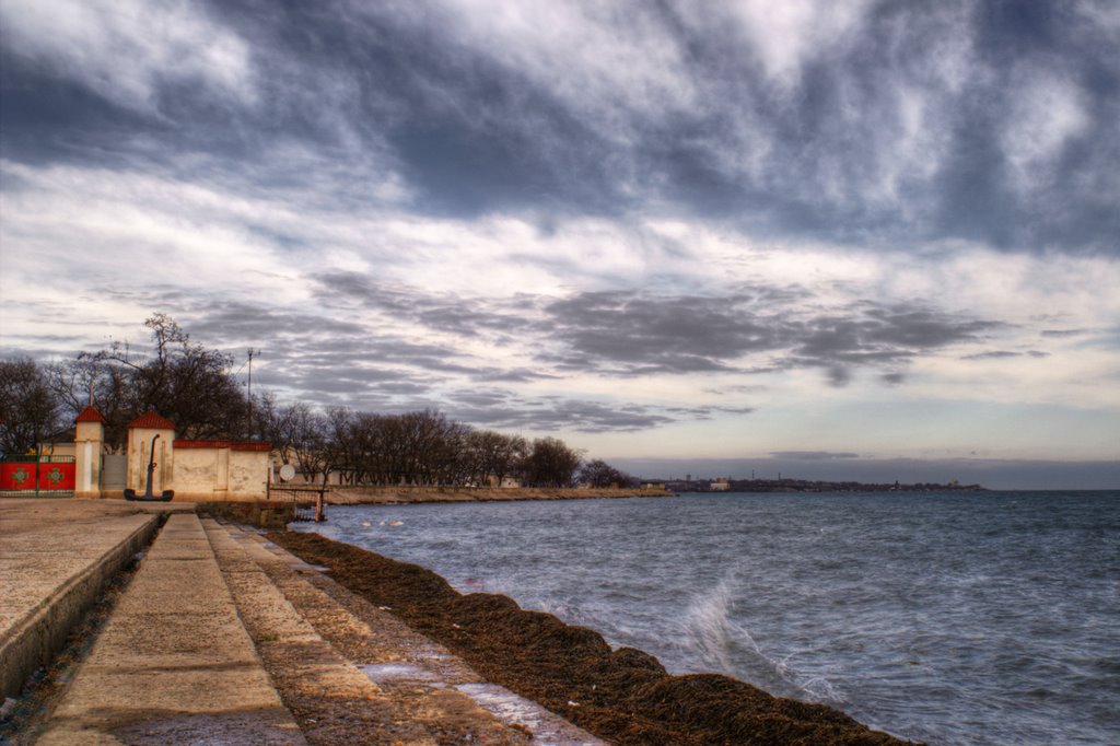Crimea, Kerch - seafront 5.3.2009