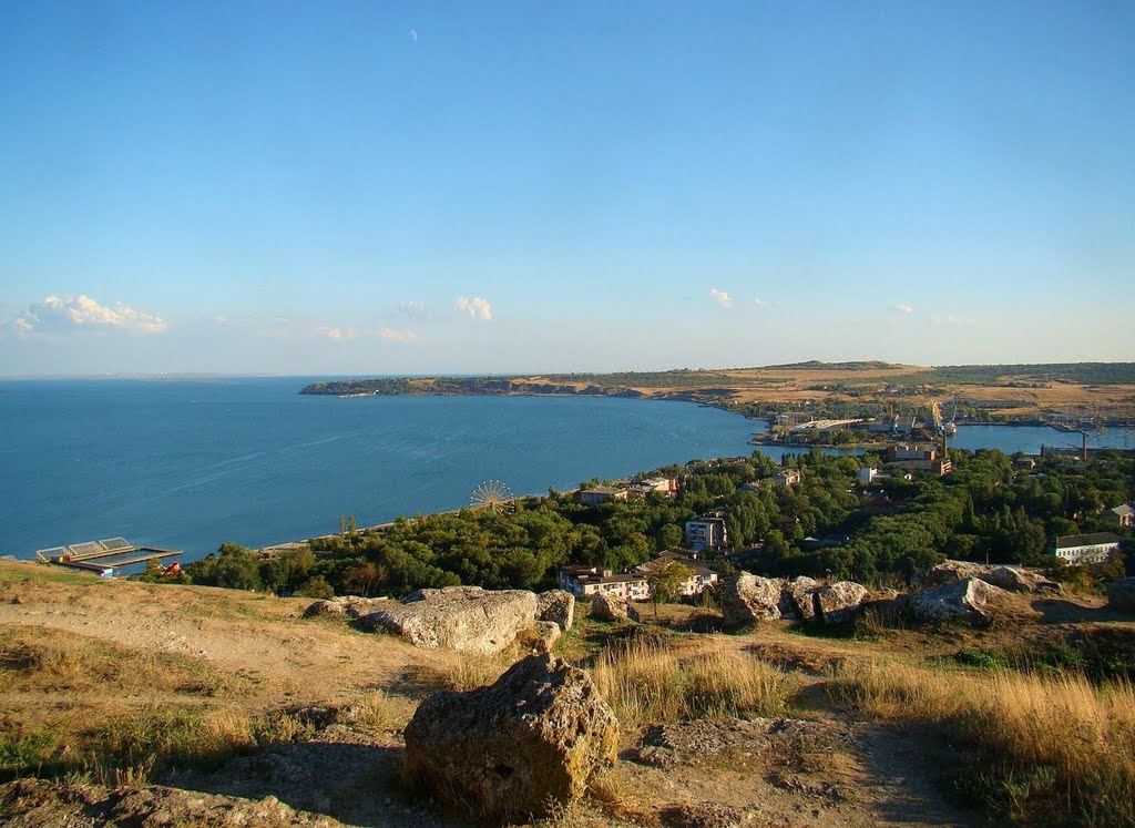 південь Керчі з гори Мітрідат, south of Kerch, юг Керчи с горы Митридат
