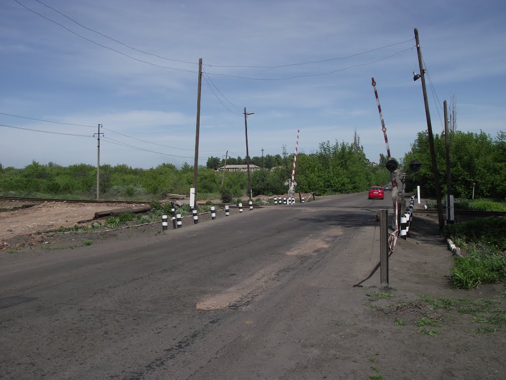 шлагбаумы , дорога на Кировское
