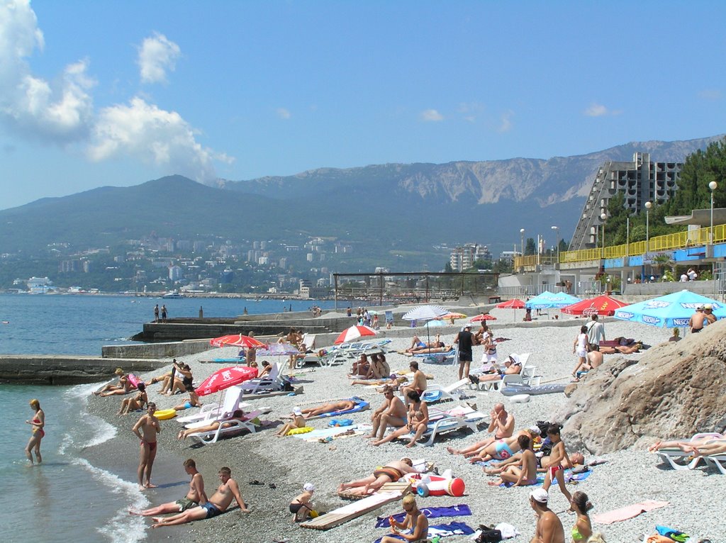 Hotel Yalta, on the beach