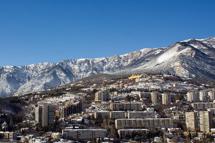 Yalta town from hotel "Krymsky"