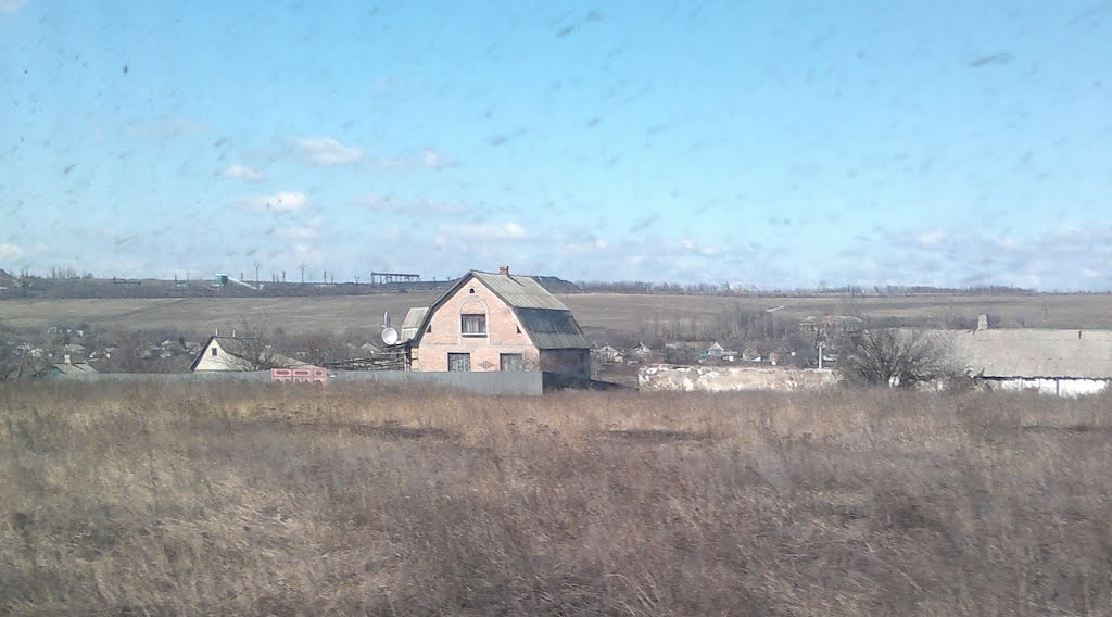 Вид на Торез со Снежного 27.03.2012