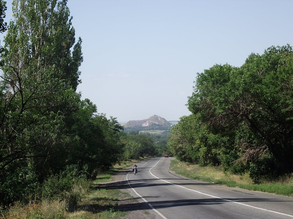 спуск к посту ГАИ