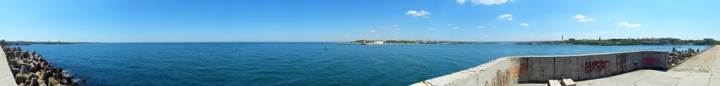 Вид с мола. Панорама 360 гр.