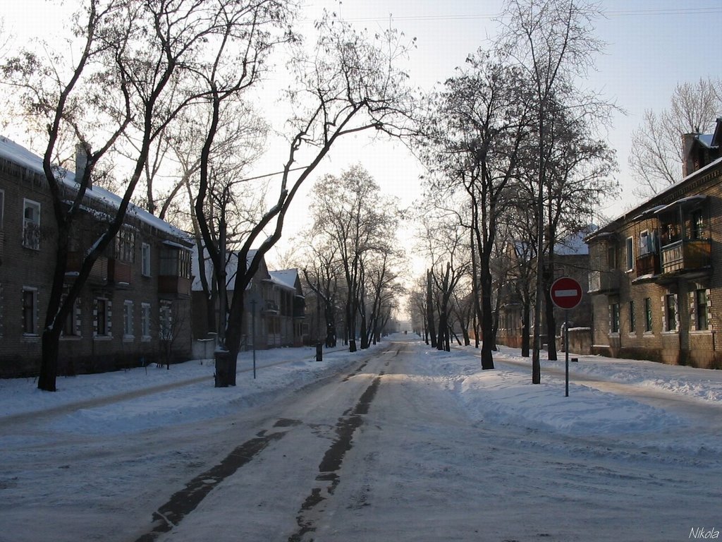 ул. Первомайская зимой