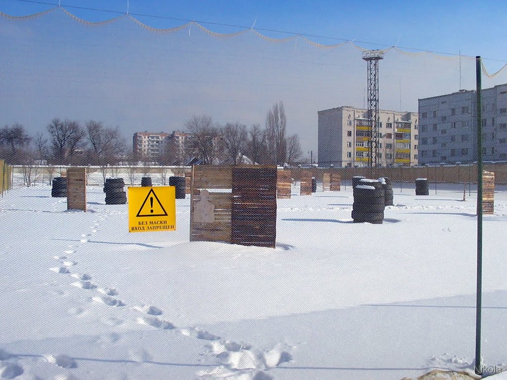 на стадионе