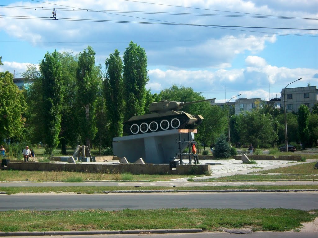 T-34 tank in Severodonetsk