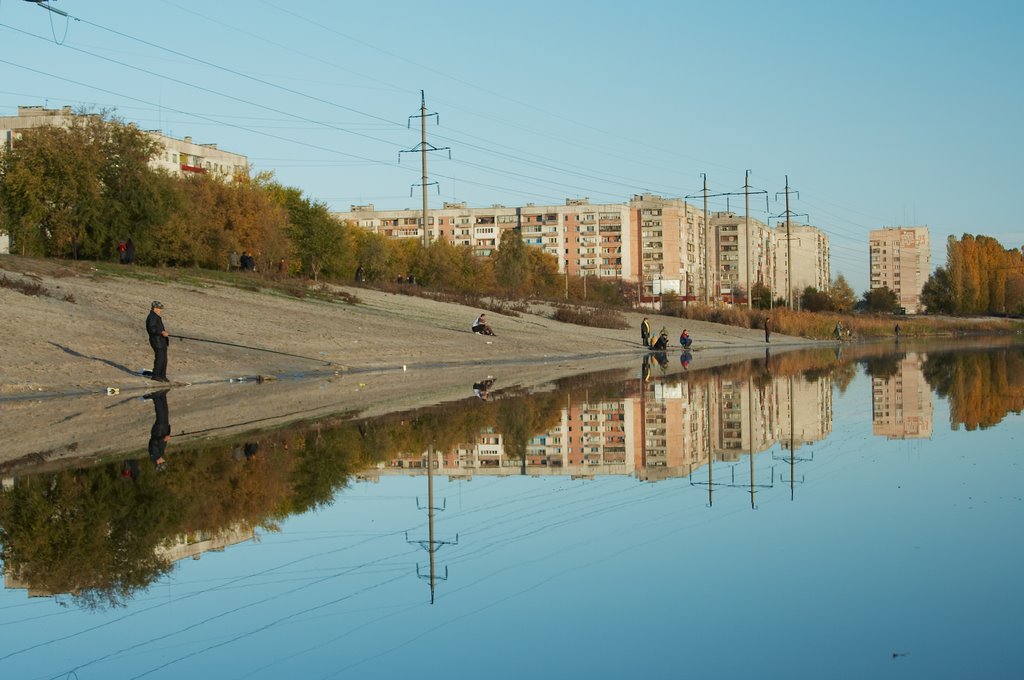 Chistoe lake. View to the city