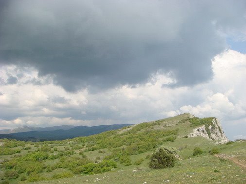 В горах