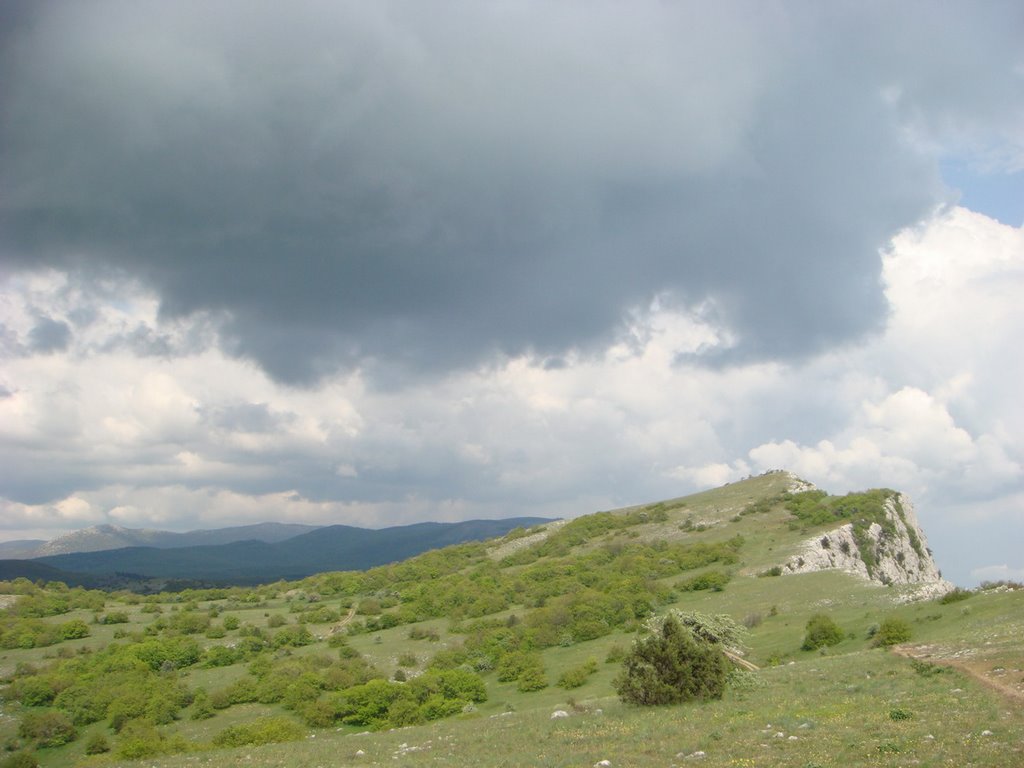 В горах