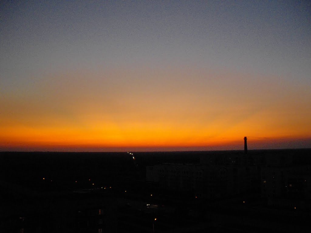 Sunset. last sun rays