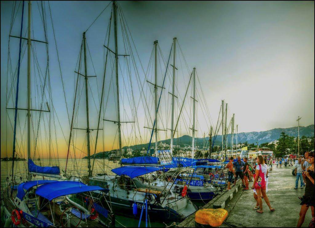 Yalta in the evening