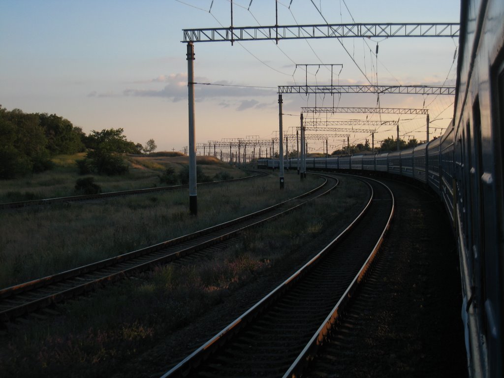 Поворот. A turn.