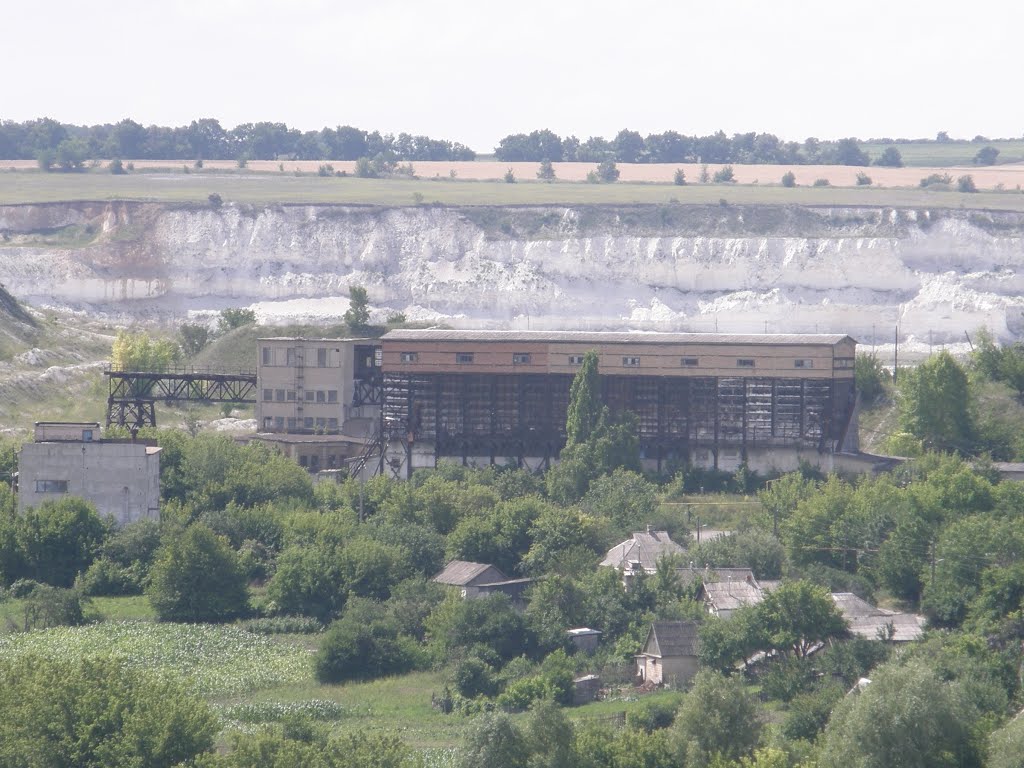 Белогоровский карьер - срез мела