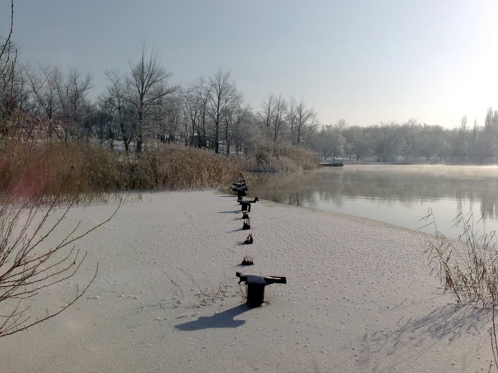 Ice on a lake (2011)