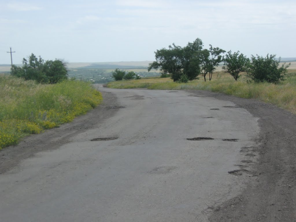 Дорога из Врубовского в Успенку