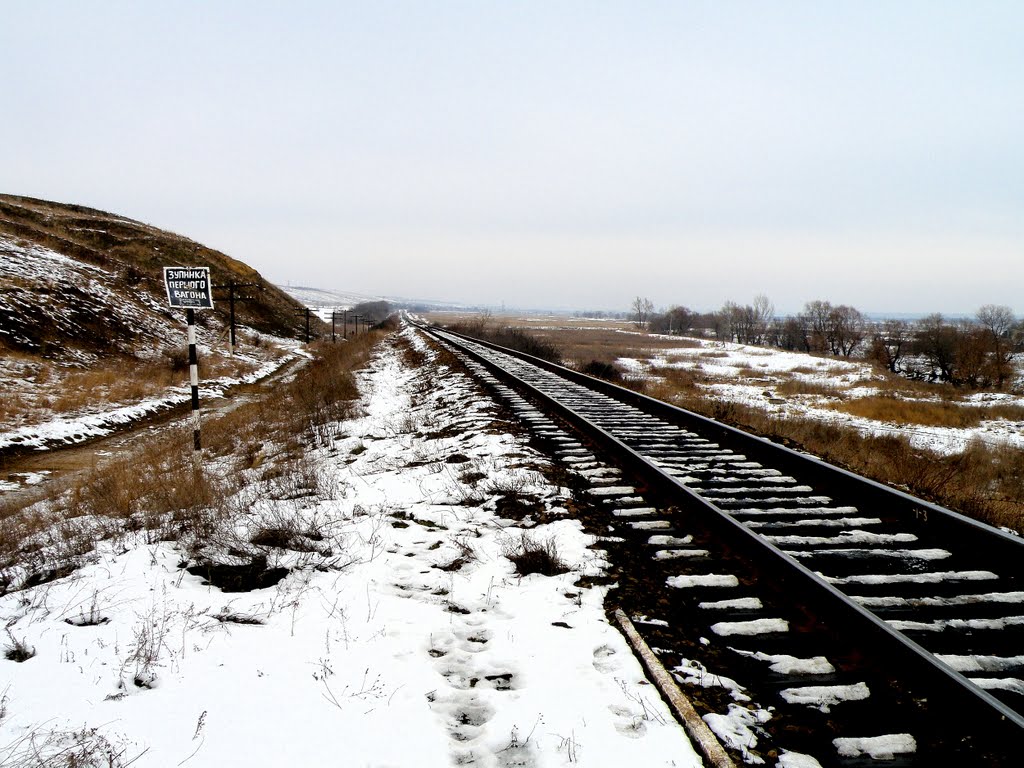 Перегон Луганск-Лутугино.