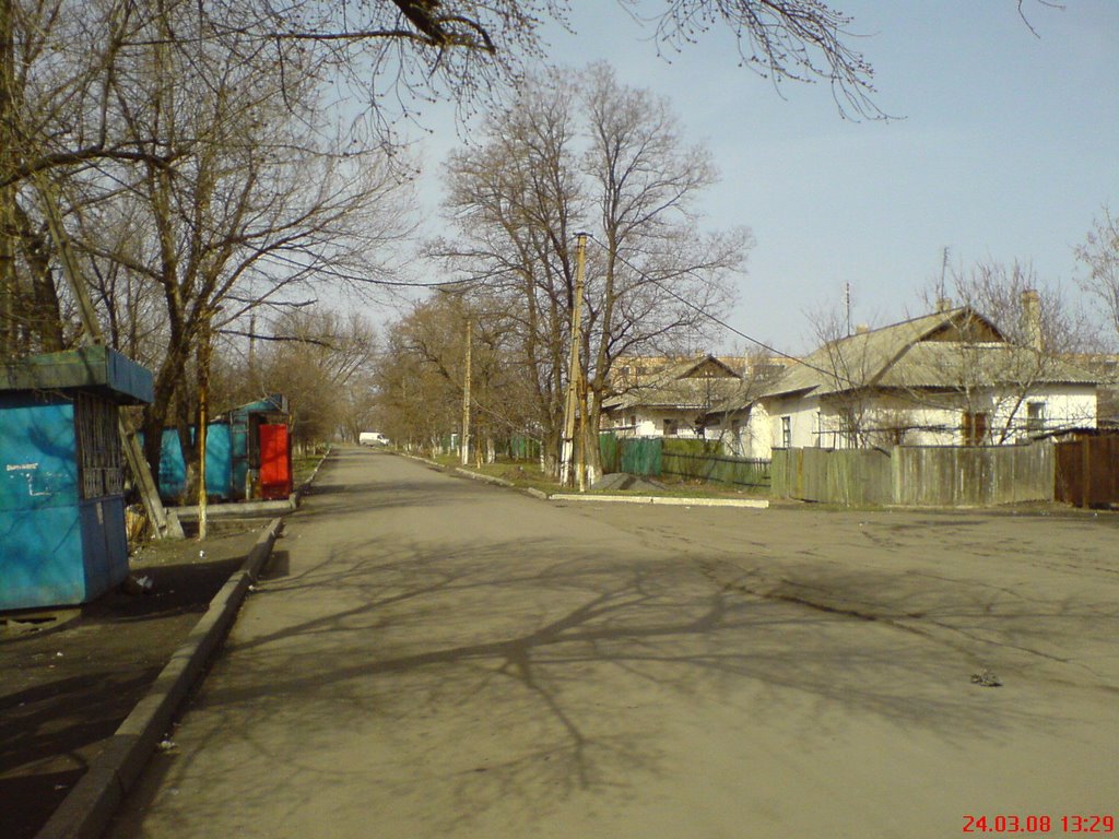 Центральный въезд в поселок