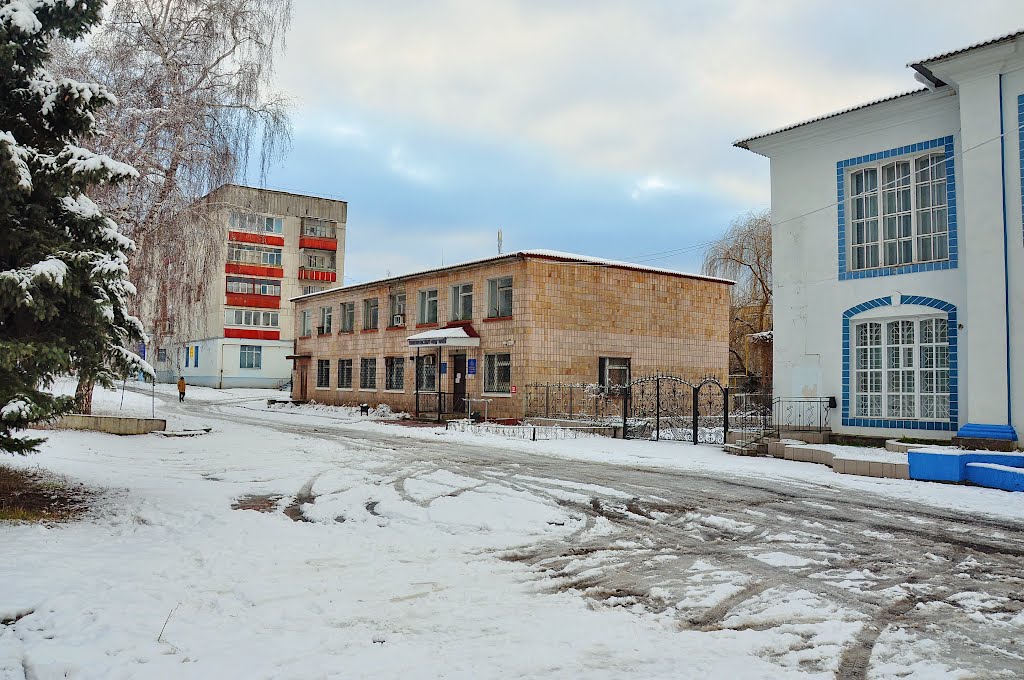 Здание УПФУ и кафе " Партнер "