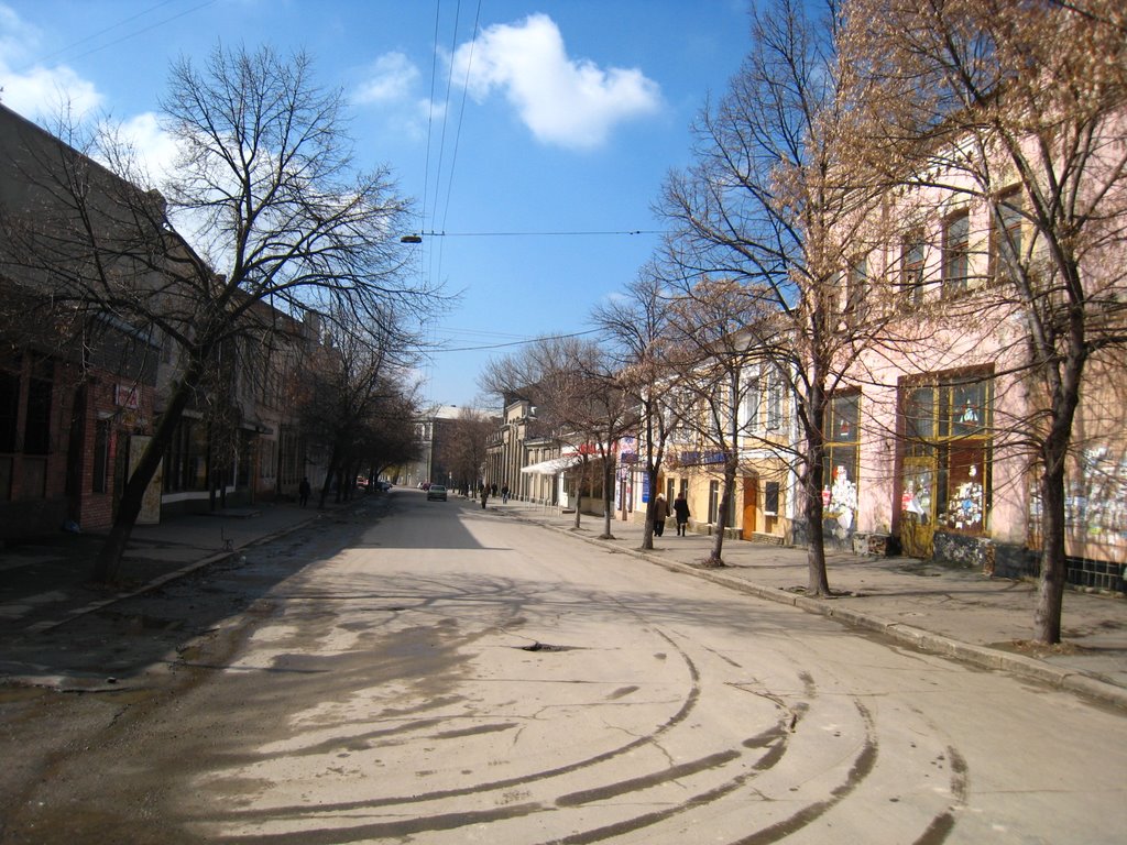 Улица старого центра города. Old city centre streets.