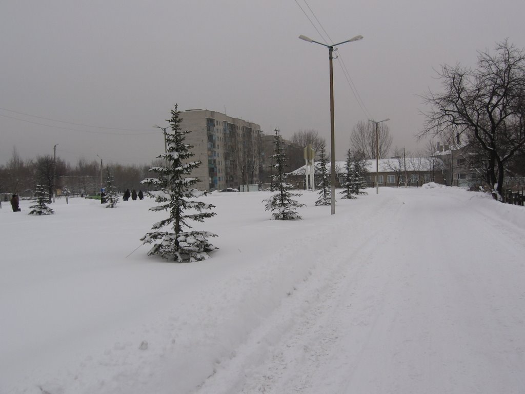 Проспект с памятником ...