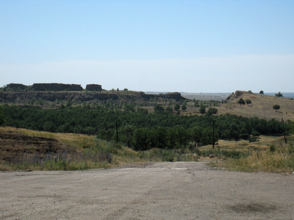 Ландшафт возле перевальска. Landscape near Perevalsk.