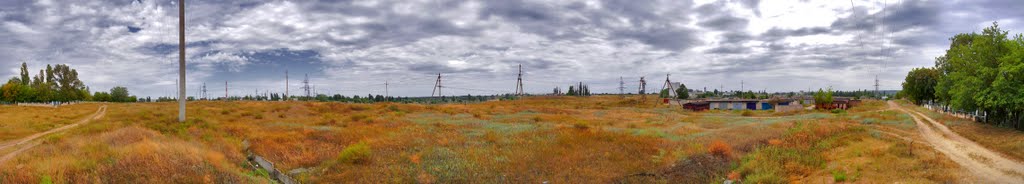 Панорама возле кладбища с 10-ти фото