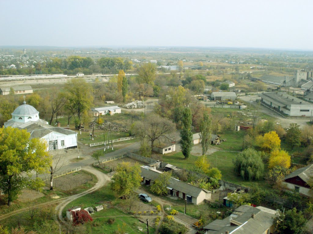 Вид на Старобельск с элеватора