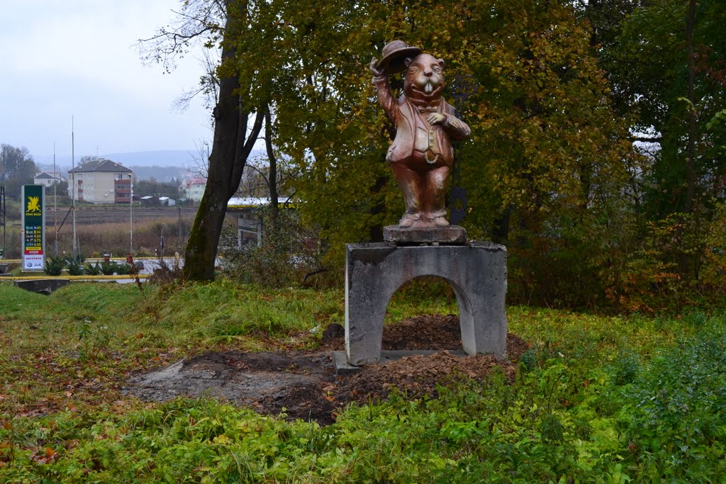 в"їзд в місто Бібрка / entrance to town Bibrka  21/10/11